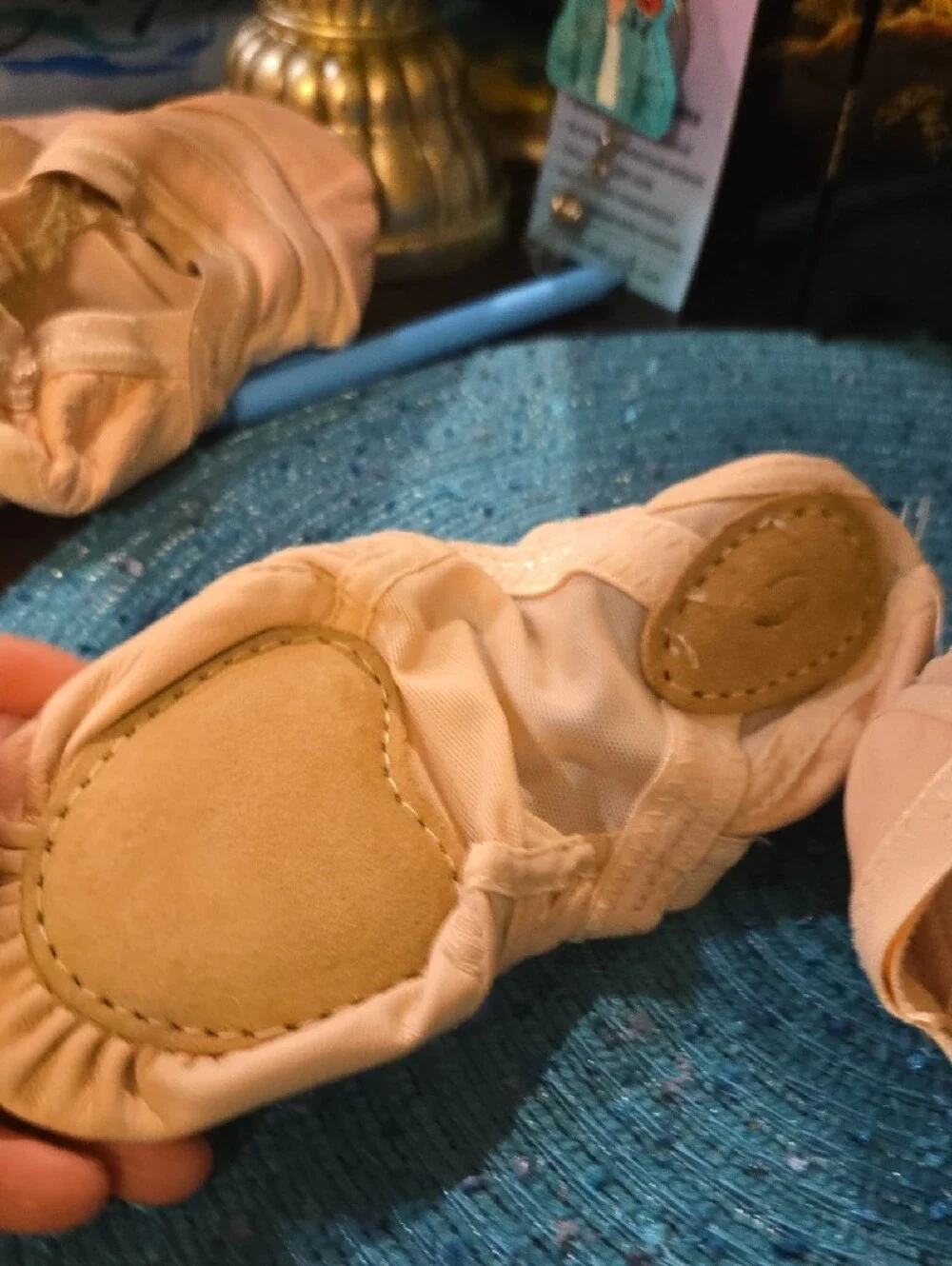 Capezio Pink Split-Sole Slip-On Dance Slippers